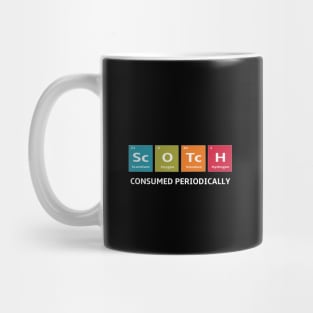 Scotch Whiskey Periodic Table of Elements Mug